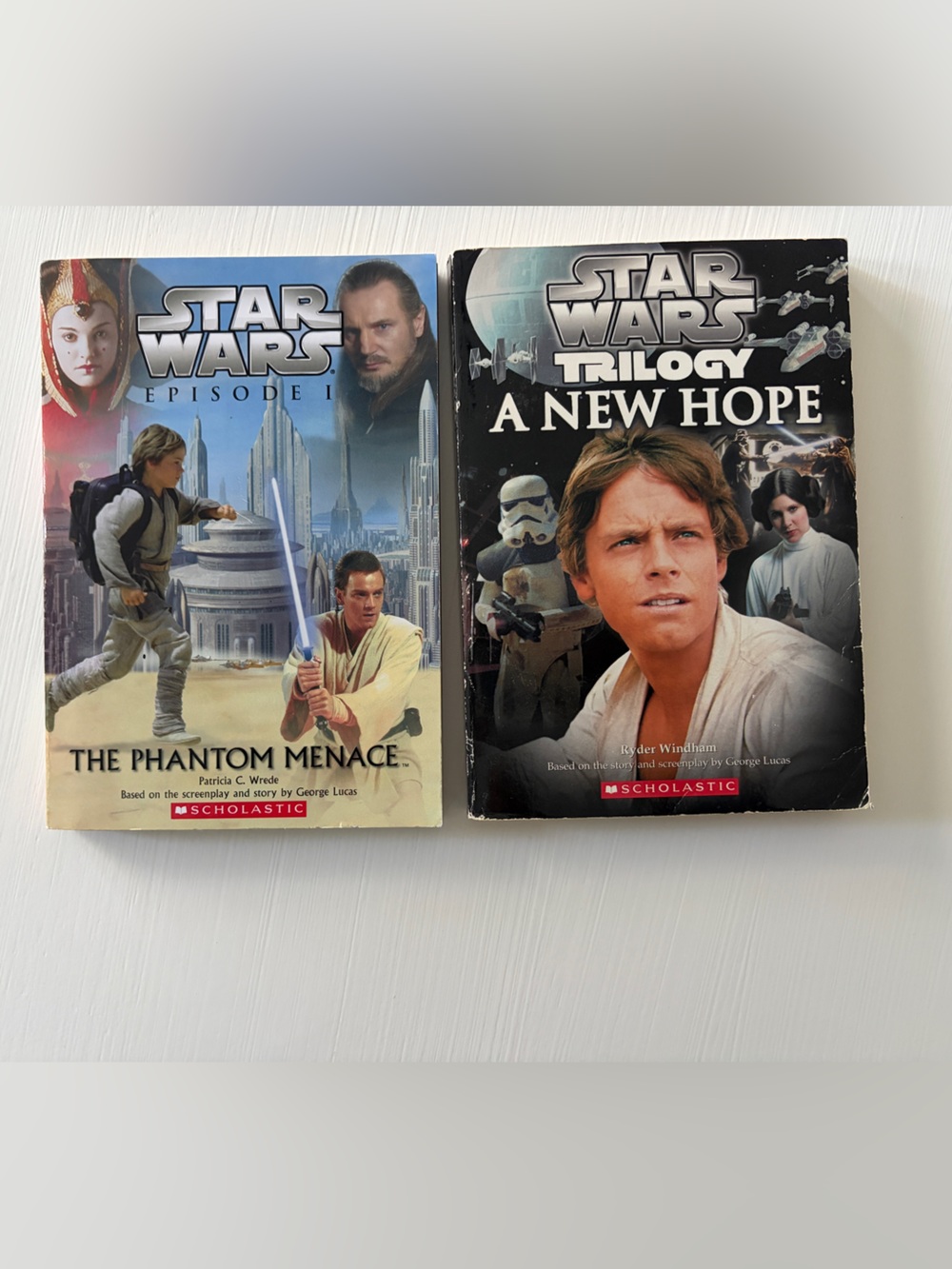 Star Wars Hardcover Book Set - The Phantom Menace & A New Hope - Scholastic